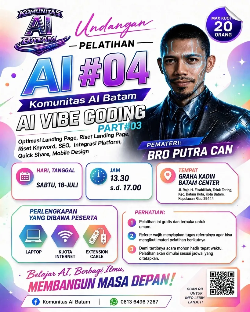 Pamflet Volume #4 AI Vibe Coding Part 3 : Landing Page, Riset & SEO dengan AI